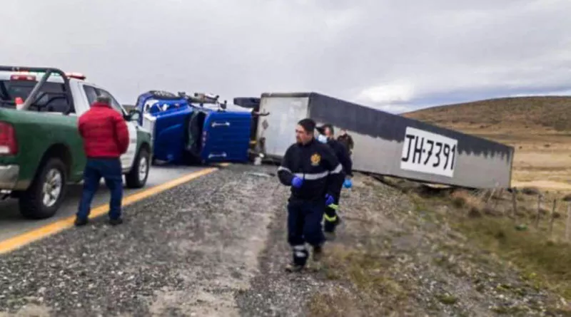 Camion volcado