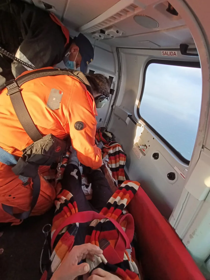 rescate prefectura en Chubut