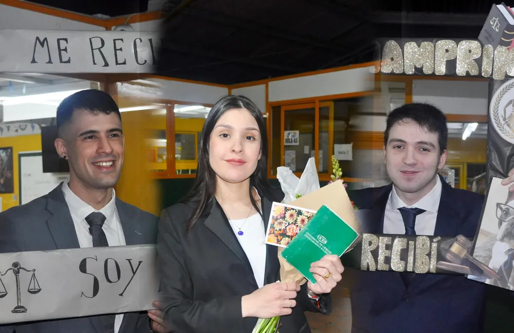tres graduados