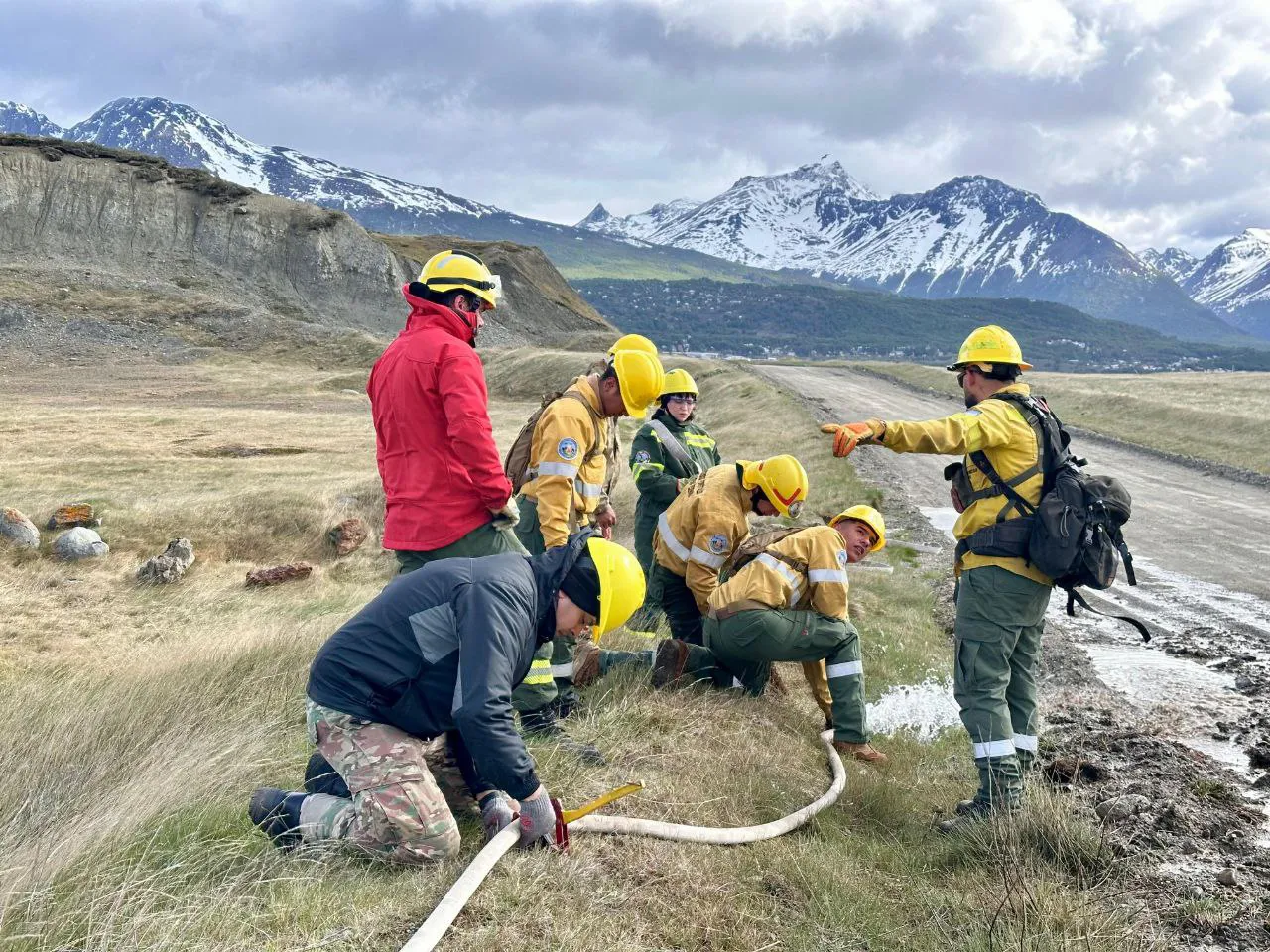 Capacitación combatientes de incendios 