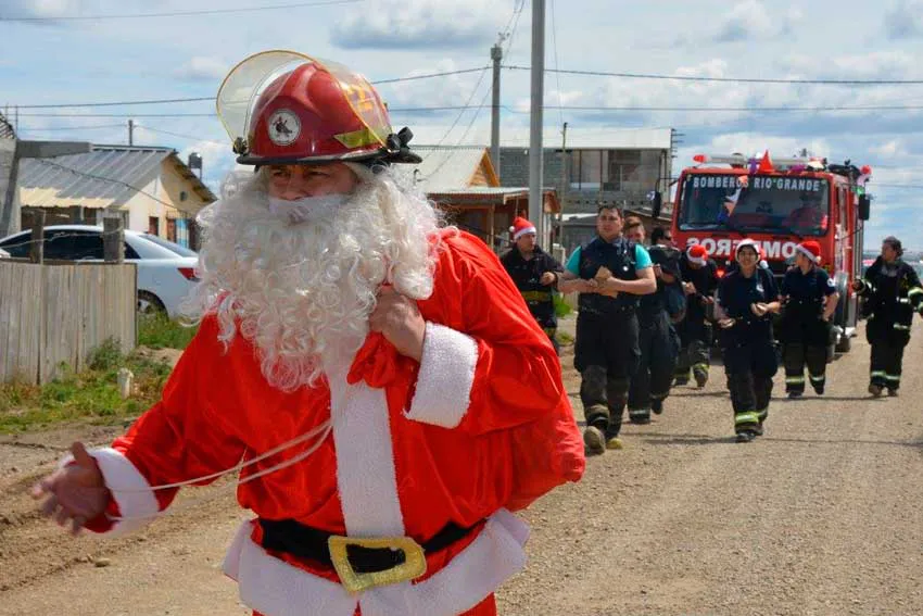 papá noel bomberos voluntarios 