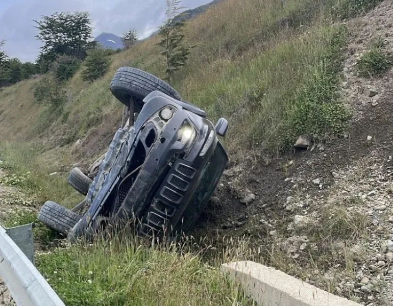 Vuelco en Ushuaia