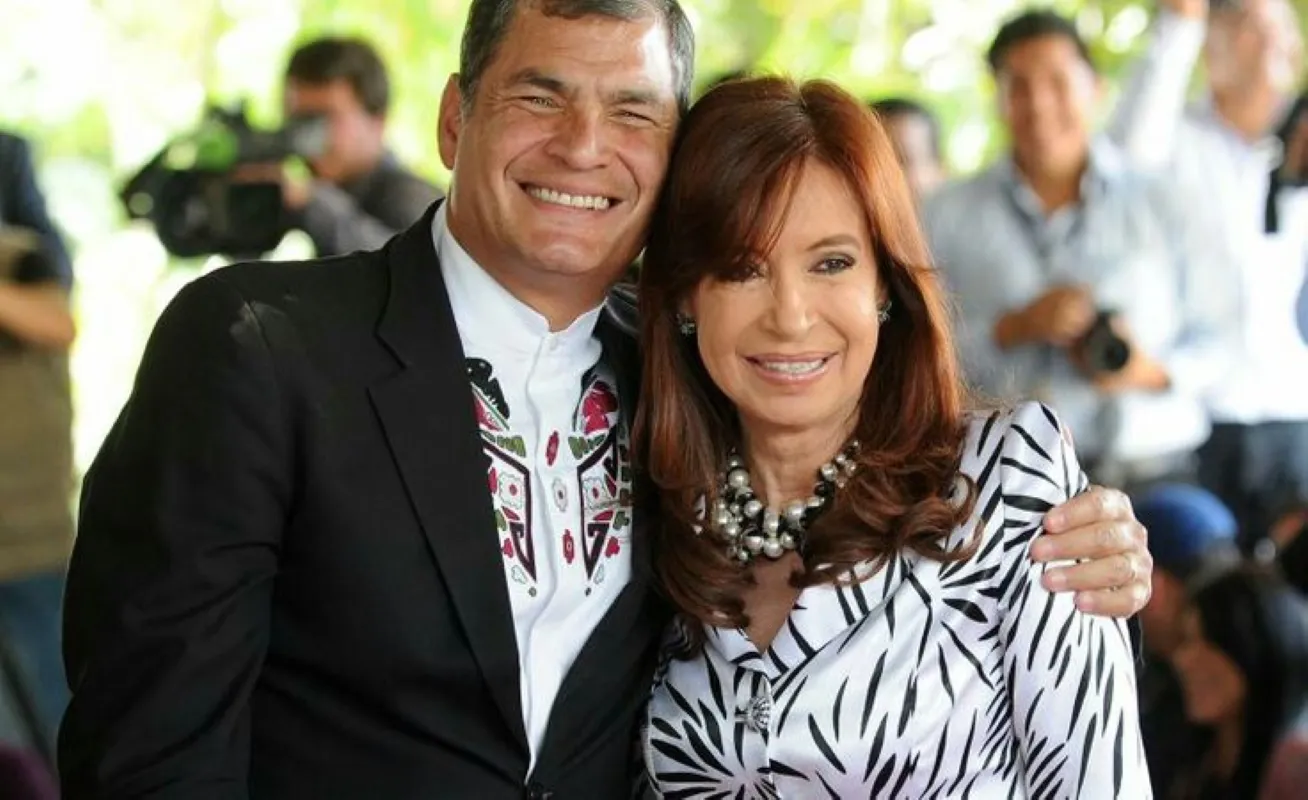 Rafael Correa y Cristina Fernández de Kirchner