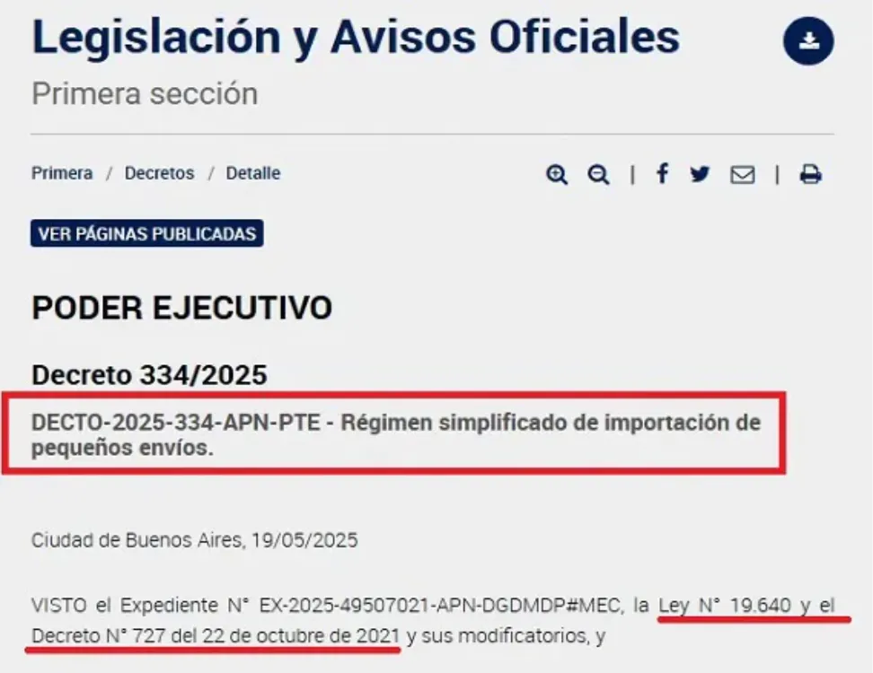 Decreto quita de de aranceles