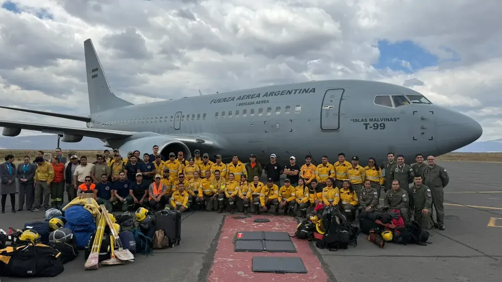 Fuerza Armada- Incendio forestales Chubut