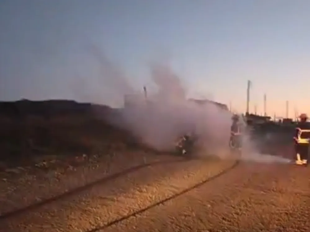 Incendio automóvil Río Grande