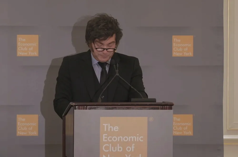 Javier Milei aseguró en el Economic Club de Nueva York