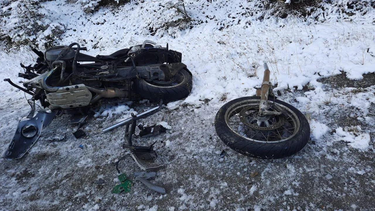 Choque cerca de Laguna Esmeralda