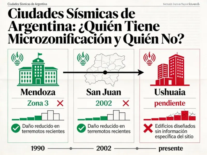 Ushuaia mapa de riesgo sísmico 