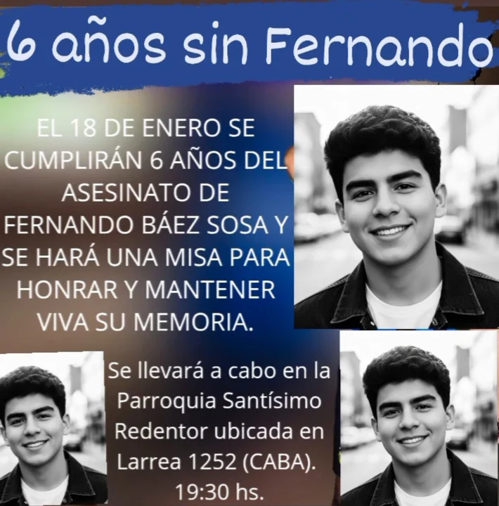 6° aniversario del asesinato de Fernando Báez Sosa 