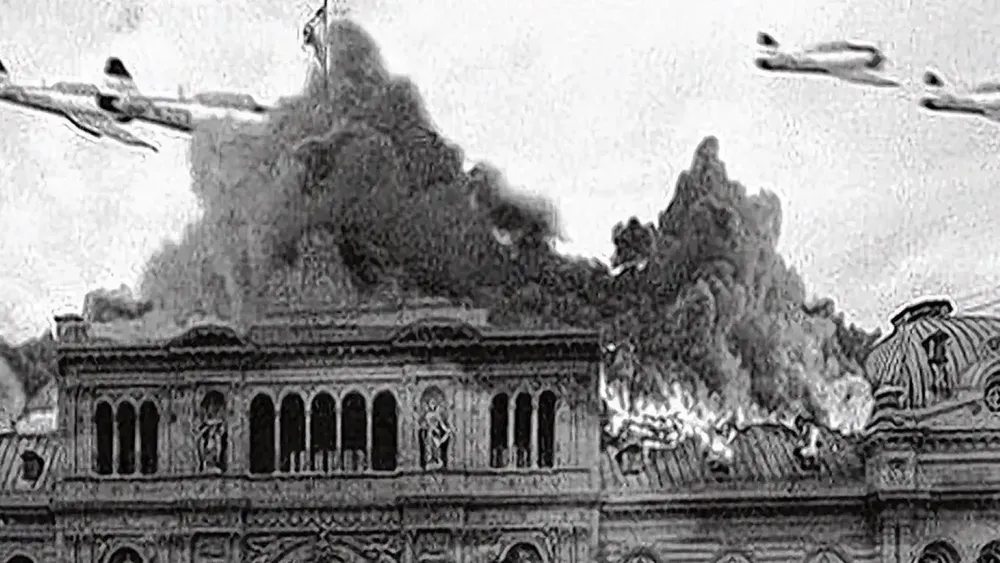 Bombardeo en la Plaza de Mayo