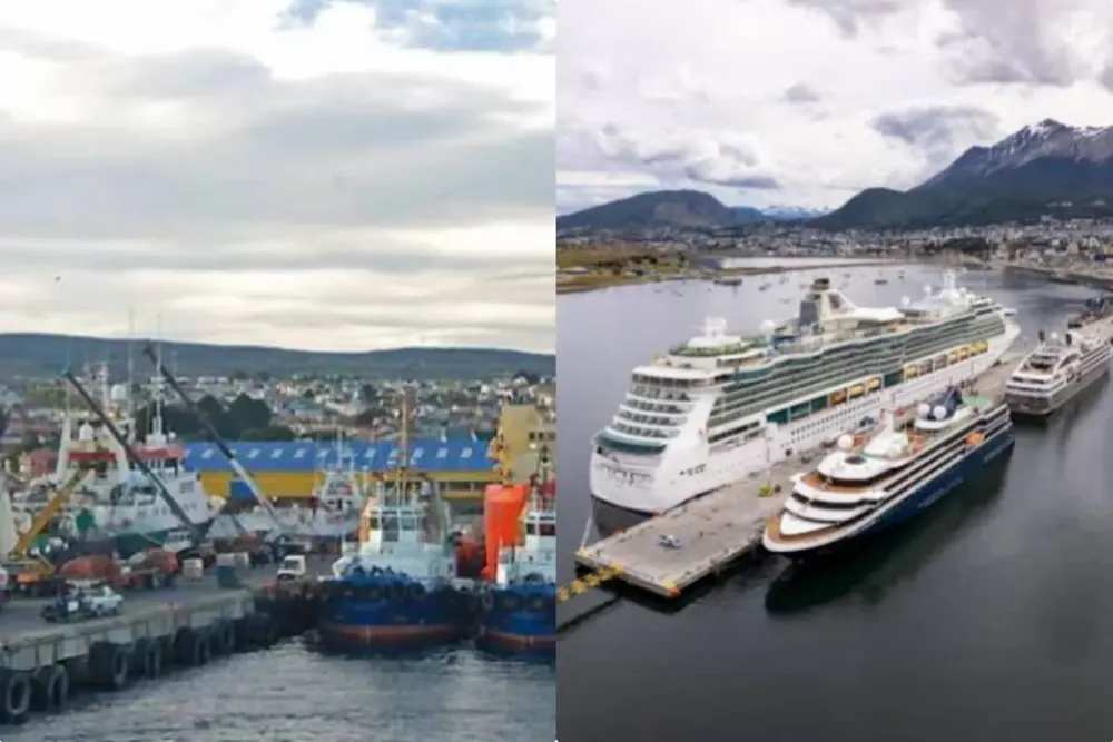 Puerto de Ushuaia y Punta Arenas