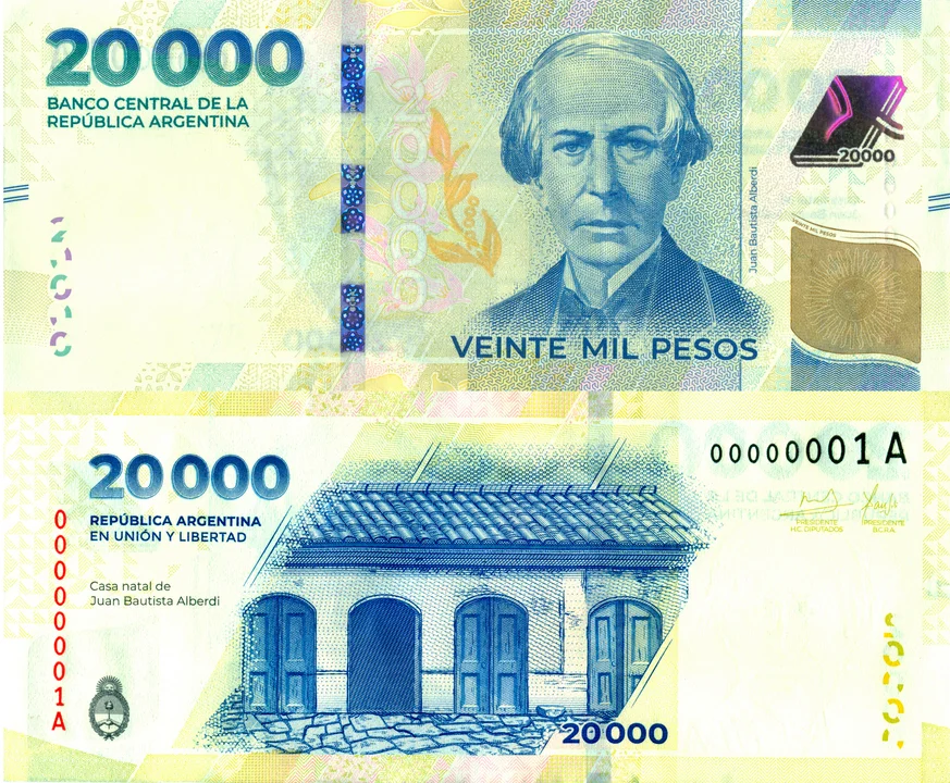 billete 20.000