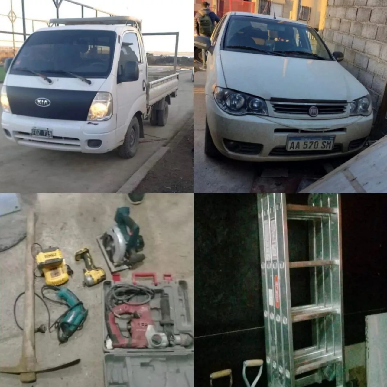 Allanamiento robo de materiales en obra