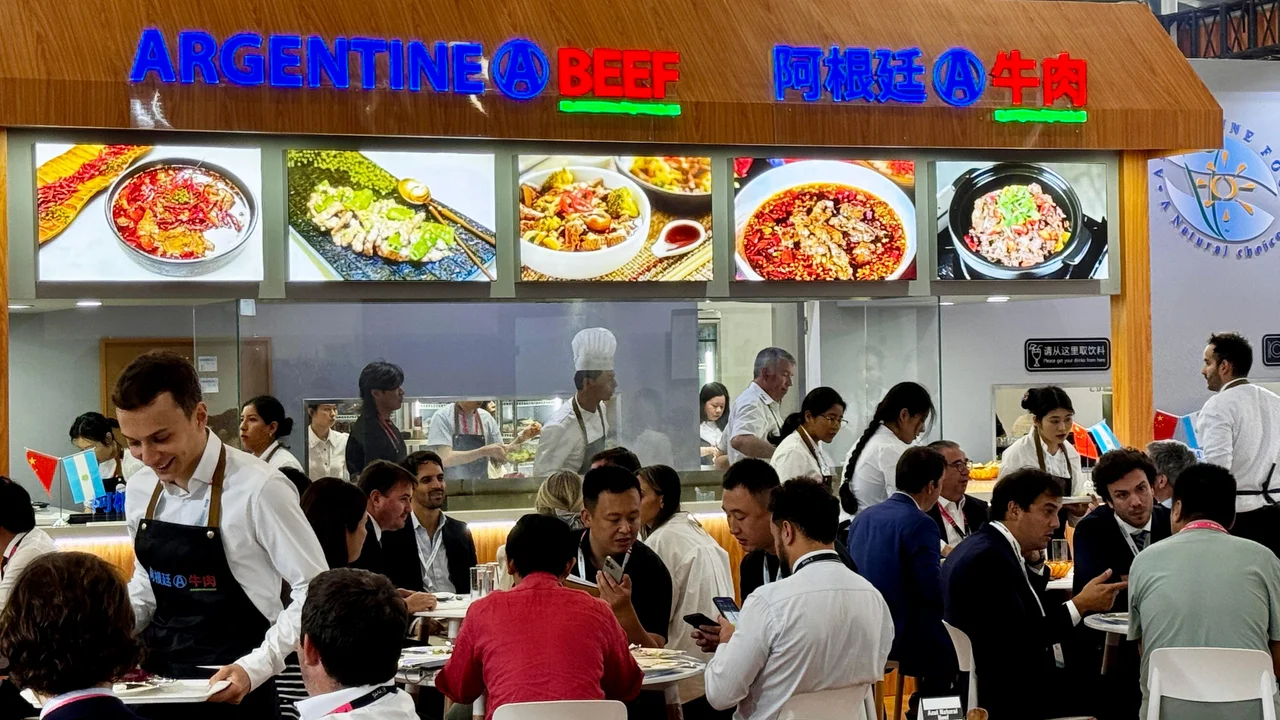 carne argentina a china