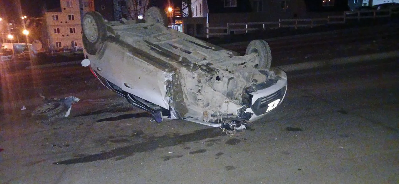 Despiste y vuelco en Río Grande