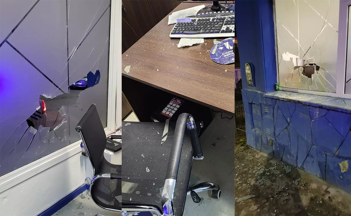 Vandalismo oficinas tarjeta u