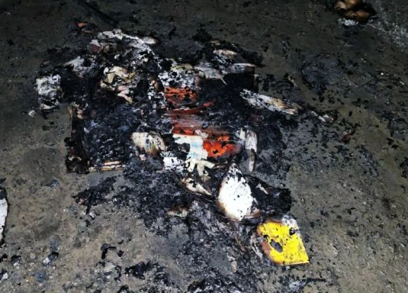 prinicipio de incendio en relleno sanitario de Ushuaia