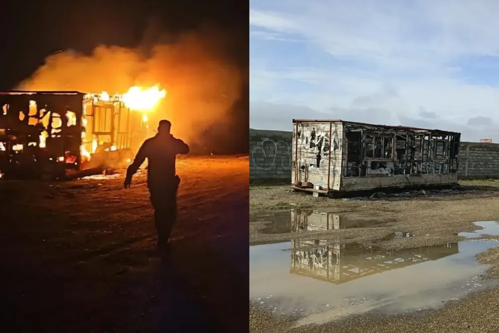 Incendio intencional en Río Grande