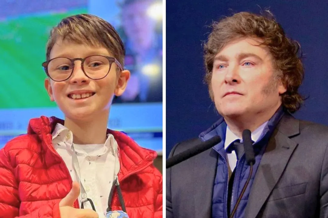 Milei/ niño con autismo