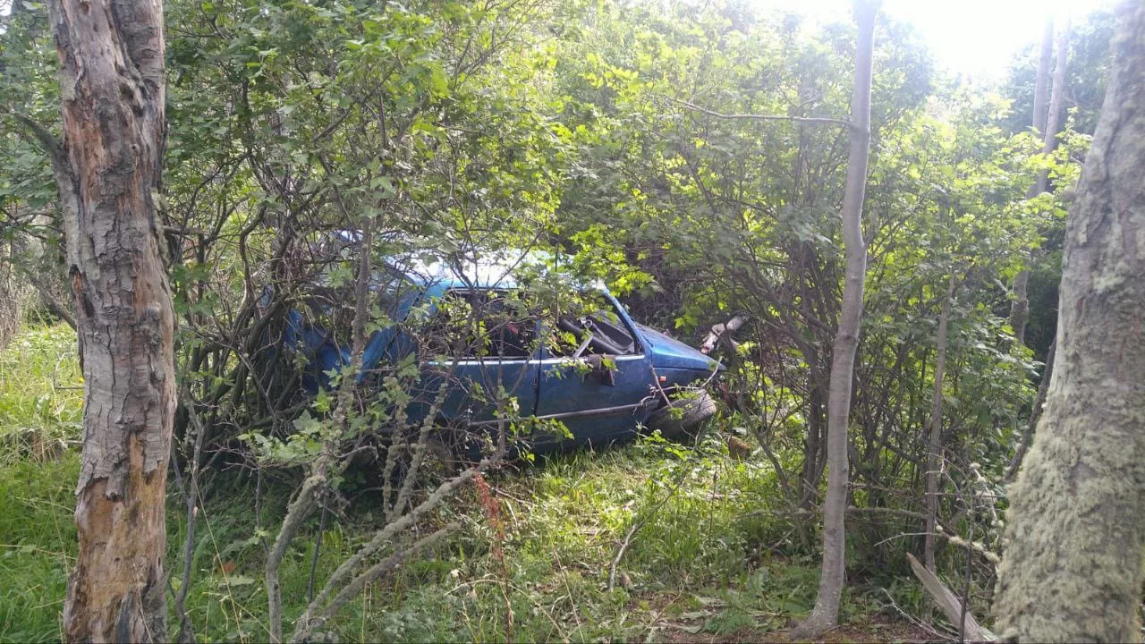 Despistaron probando un auto