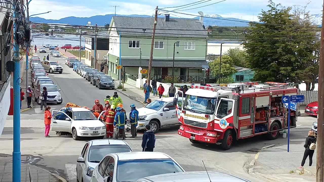 Accidente San Martín y Don Bosco Ushuaia